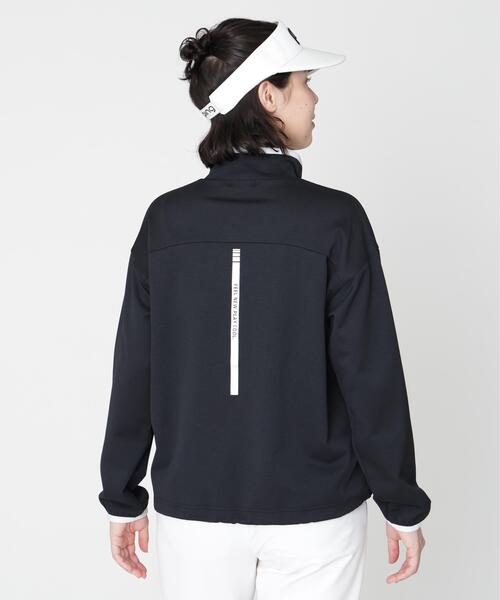 PING(ピン)の「【PING APPAREL】メッシュリバーニットハーフジップカットソー (LADIES)(スウェット・レディース・ブラック/ホワイト/ベージュ/カーキ・S/L/M/LL)」の9枚目の写真
