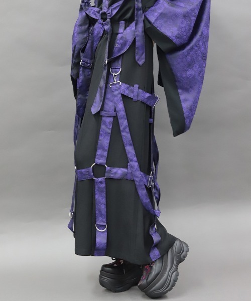 axes femme(アクシーズファム)の「ハーネス袴パンツ(その他パンツ・レディース・ローズ/レッドパープル/ブラック・SMALL/MEDIUM/LARGE)」の6枚目の写真