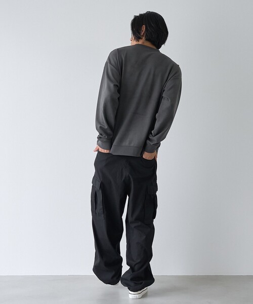 coen(コーエン)の「【WEB限定】OZZYブラッシュポンチクルーネックロングスリーブTシャツ(Tシャツ/カットソー・メンズ・ダークグレー/ナチュラル/ケリーグリーン/ブラウン系/その他2/その他1・L/M)」の21枚目の写真