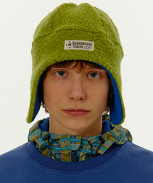 TEKET（テケット）の「Focus Fleece Earflap Beanie Green（ニットキャップ/ビーニー）」