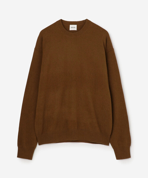 Morris & Sons(モリスアンドサンズ)の「MORRIS & SONS | カシミヤ クルーネックニット MEN(ニット/セーター・メンズ・ブラウン/ブルー系その他/ピンク系その他/チャコール・2/3)」の2枚目の写真
