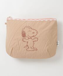 SNOOPY（スヌーピー）の「"09"≪PEANUTS≫ナイロン チェック 刺繍 ポーチ（ポーチ）」