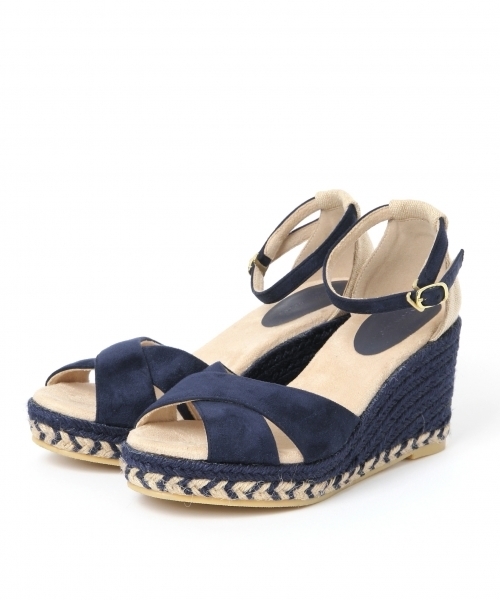 GLOBAL WORK（グローバルワーク）の「クロスジュートウエッジ/711565（サンダル・レディース・ネイビー/ブラック/カーキ/ブラウン・MEDIUM/LARGE/SMALL）」の4枚目の写真