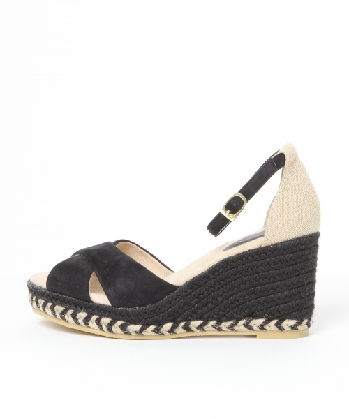 GLOBAL WORK（グローバルワーク）の「クロスジュートウエッジ/711565（サンダル・レディース・ネイビー/ブラック/カーキ/ブラウン・MEDIUM/LARGE/SMALL）」の5枚目の写真