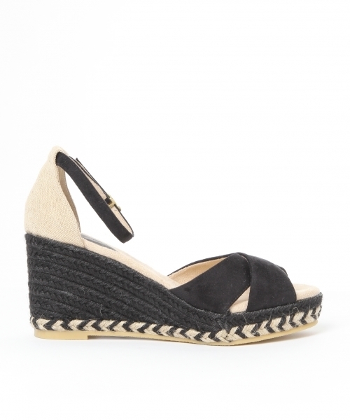 GLOBAL WORK（グローバルワーク）の「クロスジュートウエッジ/711565（サンダル・レディース・ネイビー/ブラック/カーキ/ブラウン・MEDIUM/LARGE/SMALL）」の6枚目の写真