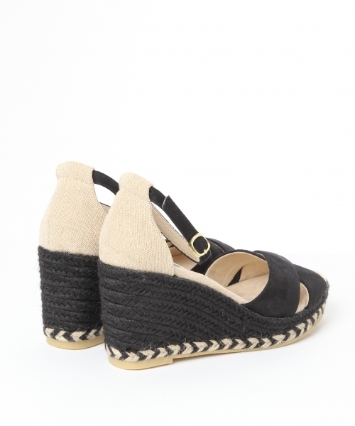 GLOBAL WORK（グローバルワーク）の「クロスジュートウエッジ/711565（サンダル・レディース・ネイビー/ブラック/カーキ/ブラウン・MEDIUM/LARGE/SMALL）」の7枚目の写真