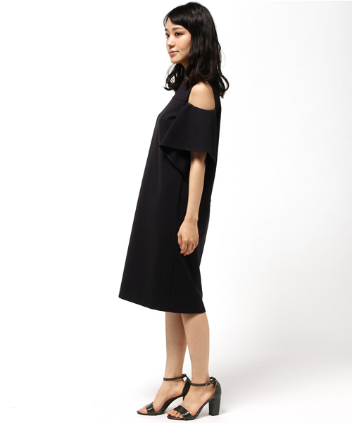 FIGARO Paris（フィガロパリ）の「ハイカウントポンチワンピース◆（ワンピース・レディース・ネイビー/ベージュ/ベージュ系その他・36/38）」の6枚目の写真