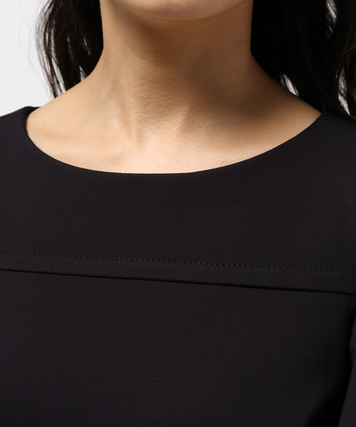 FIGARO Paris（フィガロパリ）の「ハイカウントポンチワンピース◆（ワンピース・レディース・ネイビー/ベージュ/ベージュ系その他・36/38）」の8枚目の写真