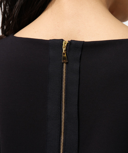 FIGARO Paris（フィガロパリ）の「ハイカウントポンチワンピース◆（ワンピース・レディース・ネイビー/ベージュ/ベージュ系その他・36/38）」の9枚目の写真