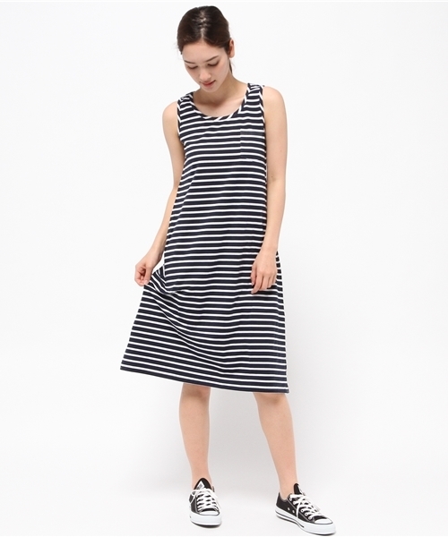 LBC（エルビーシー）の「om コットンPUポケ付きワンピース     （ワンピース・レディース・ライトグレー/アッシュグレー/スカイブルー・MEDIUM/LARGE）」の14枚目の写真