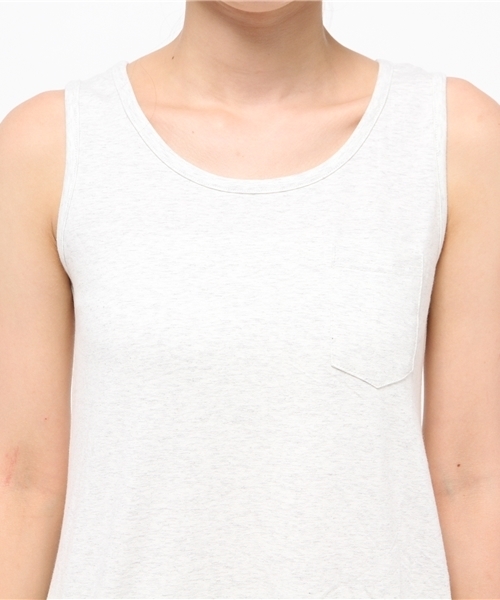 LBC（エルビーシー）の「om コットンPUポケ付きワンピース     （ワンピース・レディース・ライトグレー/アッシュグレー/スカイブルー・MEDIUM/LARGE）」の7枚目の写真