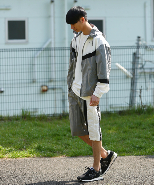JUNRED(ジュンレッド)の「パネル切り替えショートパンツ(その他パンツ・メンズ・チャコールグレー/ブラック・M/L)」の15枚目の写真