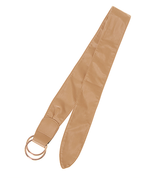 fifth（フィフス）の「サークルリングワイドベルト（ベルト・レディース・ブラウン/アイボリー/ブラック・FREE）」の8枚目の写真