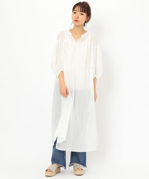 Another Edition（アナザーエディション）の「ボイルビッグワンピース2 ◆（ワンピース・レディース・オフホワイト/レッド/ケリー/ブラック・FREE）」の11枚目の写真