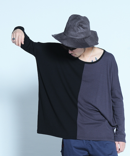 VIRGOwearworks(ヴァルゴウェアワークス)の「2face big knit(Tシャツ/カットソー・メンズ・ブラック/ネイビー・2/3/4)」の2枚目の写真
