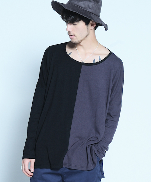 VIRGOwearworks(ヴァルゴウェアワークス)の「2face big knit(Tシャツ/カットソー・メンズ・ブラック/ネイビー・2/3/4)」の3枚目の写真