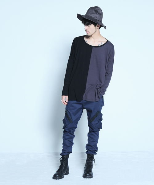 VIRGOwearworks(ヴァルゴウェアワークス)の「2face big knit(Tシャツ/カットソー・メンズ・ブラック/ネイビー・2/3/4)」の9枚目の写真