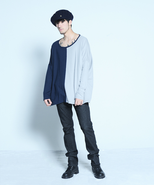 VIRGOwearworks(ヴァルゴウェアワークス)の「2face big knit(Tシャツ/カットソー・メンズ・ブラック/ネイビー・2/3/4)」の10枚目の写真