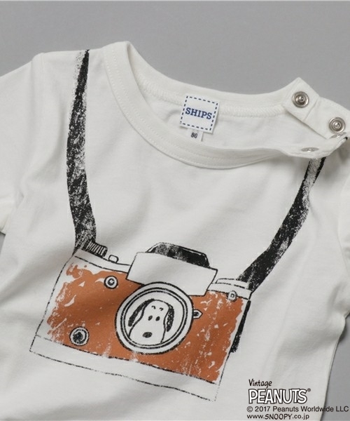 SHIPS KIDS(シップスキッズ)の「SHIPS KIDS:スヌーピー 7分袖 TEE(100~130cm)(Tシャツ/カットソー・キッズ・ロイヤルブルー/オフホワイト/グレー・110/130/100/120)」の9枚目の写真