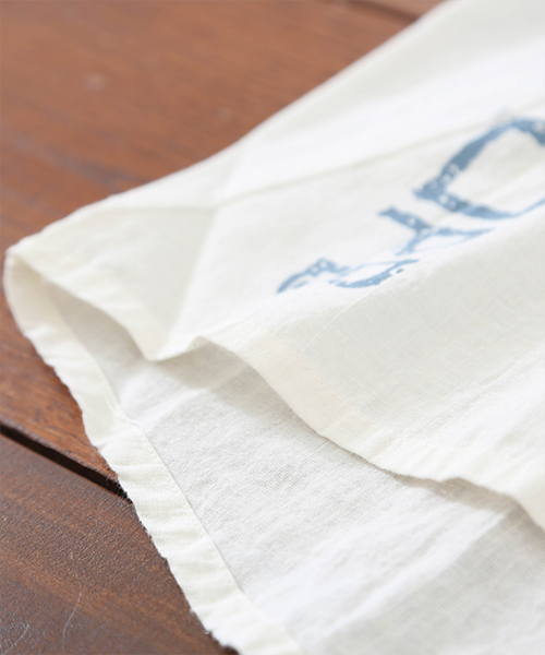 CUBE SUGAR（キューブシュガー）の「綿麻天竺×布帛ビッグクルーネックTシャツ（Tシャツ/カットソー・レディース・ネイビー/ホワイト/ナチュラル・M）」の11枚目の写真