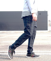 BEATJIVE | ベーシックストレッチちょいサルエルパンツ(デニムパンツ)