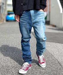 BEATJIVE | ベーシックストレッチちょいサルエルパンツ(デニムパンツ)