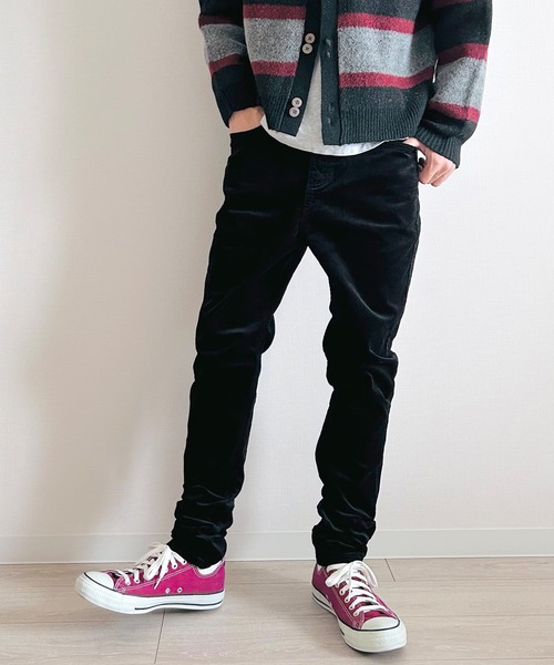 BEATJIVE（ビートジャイブ）の「デニムパンツ メンズ サルエル ワイド＆テーパード ストレッチ スキニー ジョガーパンツ ジーンズ ジーパン デニム ツイル コーデュロイ 迷彩（デニムパンツ・メンズ・ブラック/ベージュ/カーキ/サックスブルー/ワンウォッシュ/インディゴブルー/ブルー系その他/ハウンドトゥース/ベージュ系その他/グレー系その他/グリーン系その他/ブラック系その他/カモフラージュ/ネイビー/ダークインディゴブルー/ブラック系/ベージュ系/ホワイト×ブルー/ブルー系その他2/グリーン系その他2/ブラック系その他2/ブラック系その他3/ブルー系その他3・1/2/3/0）」の7枚目の写真