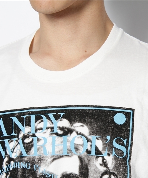 HYSTERIC GLAMOUR(ヒステリックグラマー)の「E.P.INEVITABLE pt T-SH(Tシャツ/カットソー・メンズ・ホワイト/ブルー/チャコールグレー・SMALL/MEDIUM/LARGE)」の7枚目の写真