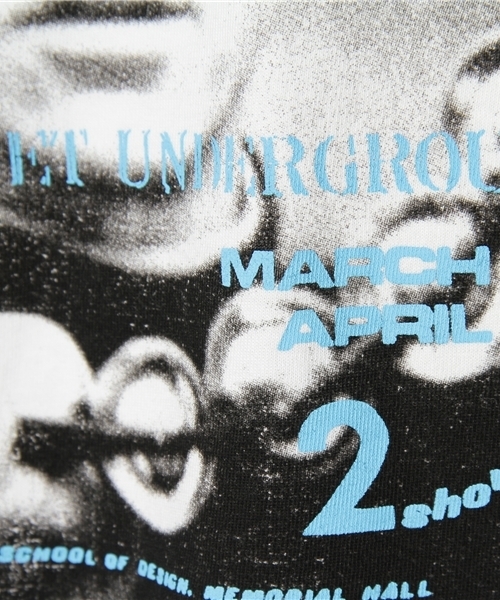 HYSTERIC GLAMOUR(ヒステリックグラマー)の「E.P.INEVITABLE pt T-SH(Tシャツ/カットソー・メンズ・ホワイト/ブルー/チャコールグレー・SMALL/MEDIUM/LARGE)」の9枚目の写真