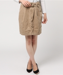 earth music&ecology | USA COTTONコーデュロイスカート(タックミニ)(スカート)