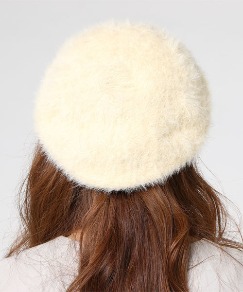 earth music&ecology（アースミュージックアンドエコロジー）の「シャギーベレー（ハンチング/ベレー帽・レディース・ブラック/グレー/アイボリー/キャメル・FREE）」の5枚目の写真