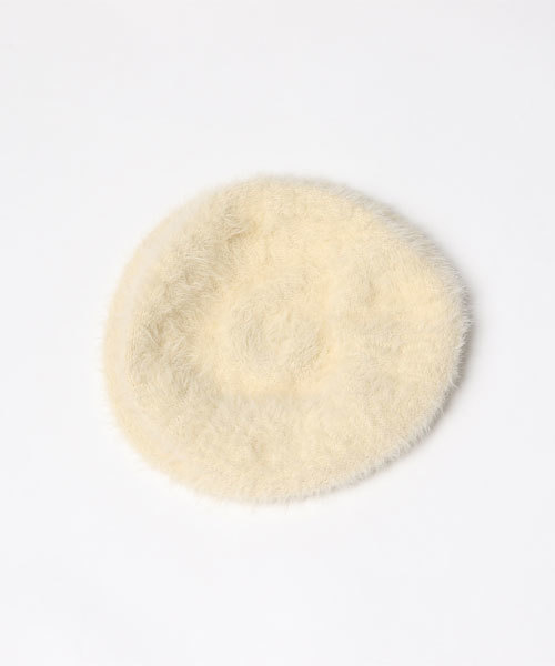 earth music&ecology（アースミュージックアンドエコロジー）の「シャギーベレー（ハンチング/ベレー帽・レディース・ブラック/グレー/アイボリー/キャメル・FREE）」の9枚目の写真