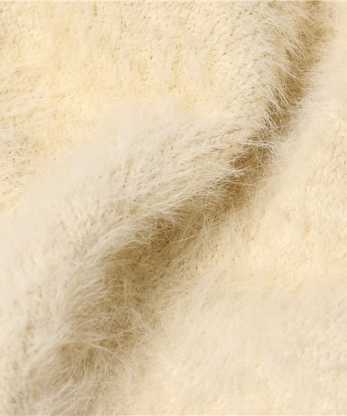 earth music&ecology（アースミュージックアンドエコロジー）の「シャギーベレー（ハンチング/ベレー帽・レディース・ブラック/グレー/アイボリー/キャメル・FREE）」の6枚目の写真