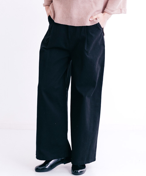 MERLOT（メルロー）の「タックワイドパンツ1299（その他パンツ・レディース・ワイン/カーキ/ブラック/ベージュ/ネイビー・FREE）」の22枚目の写真