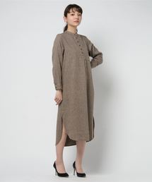 notch. | ヘリンボンスタンドカラーワンピース      (ワンピース)