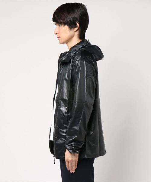 OAKLEY ジップナイロンジャケット 総柄ブルゾン XL OAKLEY ジップ