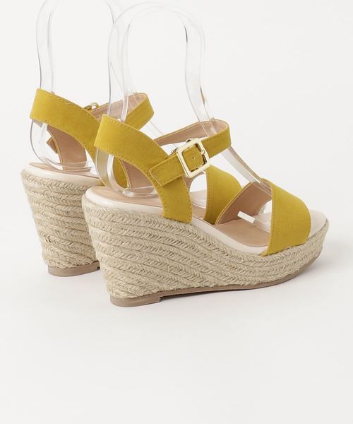 RIVE DROITE（リヴドロワ）の「ウエッジサンダル-（サンダル・レディース・ブラック/イエロー・LARGE/MEDIUM/SMALL）」の3枚目の写真