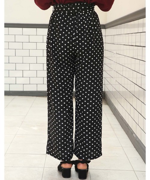 one after another NICE CLAUP(ワンアフターアナザーナイスクラップ)の「ウエストリボンパンツ(その他パンツ・レディース・ブラック/ネイビー/ストライプ/ドット・FREE)」の6枚目の写真