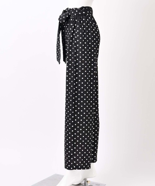 one after another NICE CLAUP(ワンアフターアナザーナイスクラップ)の「ウエストリボンパンツ(その他パンツ・レディース・ブラック/ネイビー/ストライプ/ドット・FREE)」の16枚目の写真