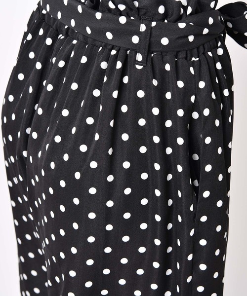 one after another NICE CLAUP(ワンアフターアナザーナイスクラップ)の「ウエストリボンパンツ(その他パンツ・レディース・ブラック/ネイビー/ストライプ/ドット・FREE)」の18枚目の写真