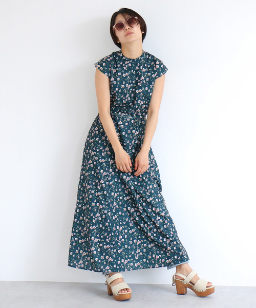 FREE'S MART（フリーズマート）の「小花ハイネックロングワンピース（ワンピース・レディース・ブラック系その他/グリーン系その他/シャーベット・FREE）」の16枚目の写真