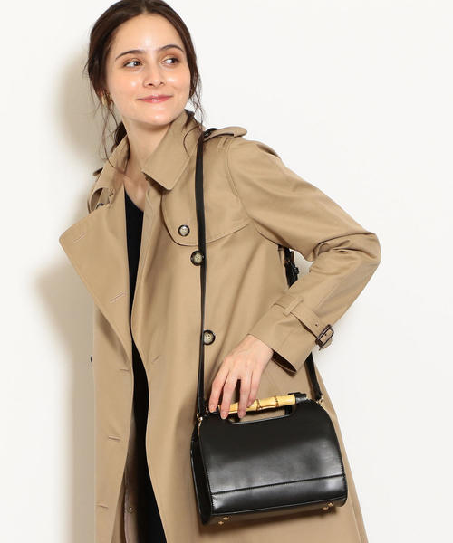 green label relaxing（グリーンレーベルリラクシング）の「CS ストレートバンブー2WAYバッグ ◆（ショルダーバッグ・レディース・ブラック/モカ/イエロー・FREE）」の2枚目の写真