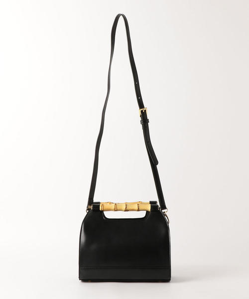 green label relaxing（グリーンレーベルリラクシング）の「CS ストレートバンブー2WAYバッグ ◆（ショルダーバッグ・レディース・ブラック/モカ/イエロー・FREE）」の8枚目の写真