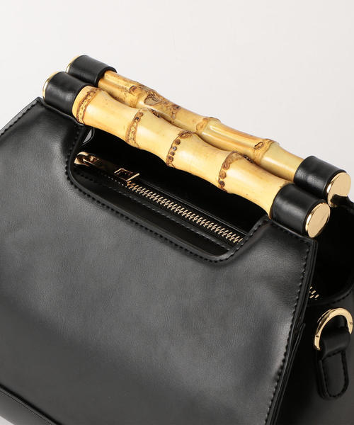 green label relaxing（グリーンレーベルリラクシング）の「CS ストレートバンブー2WAYバッグ ◆（ショルダーバッグ・レディース・ブラック/モカ/イエロー・FREE）」の10枚目の写真