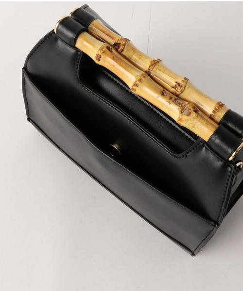 green label relaxing（グリーンレーベルリラクシング）の「CS ストレートバンブー2WAYバッグ ◆（ショルダーバッグ・レディース・ブラック/モカ/イエロー・FREE）」の11枚目の写真