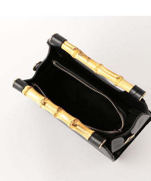 green label relaxing（グリーンレーベルリラクシング）の「CS ストレートバンブー2WAYバッグ ◆（ショルダーバッグ・レディース・ブラック/モカ/イエロー・FREE）」の12枚目の写真