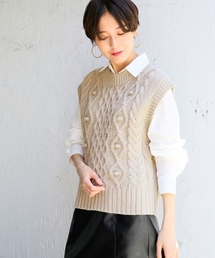 LOWRYS FARM | ３Ｇケーブルベスト　805088(ベスト)