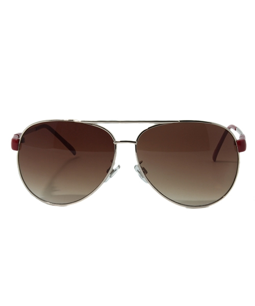 R.NEWBOLD（アールニューボールド）の「TEARDROP GLASSES/805742（サングラス・メンズ・ホワイト×ゴールド/シルバー/ゴールド・FREE）」の4枚目の写真