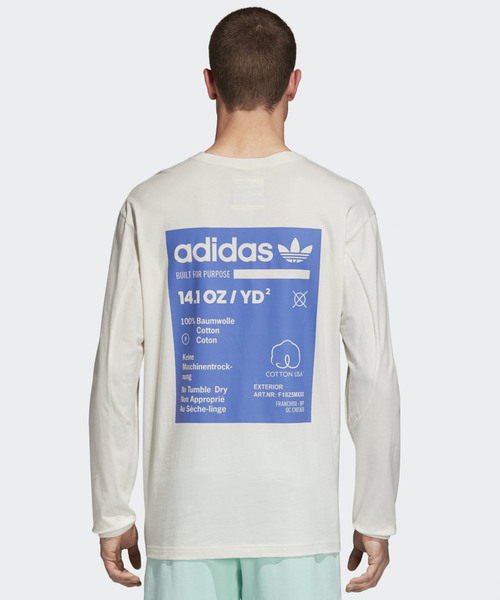 adidas（アディダス）の「カバル グラフィックロングスリーブTシャツ [KAVAL GRP LS TEE] アディダスオリジナルス（Tシャツ/カットソー・メンズ・ブラック/オフホワイト/ホワイト系その他・SMALL/MEDIUM/LARGE/X-LARGE/XX-LARGE/X-SMALL/XXX-LARGE）」の9枚目の写真