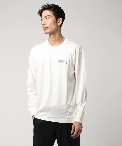 adidas（アディダス）の「カバル グラフィックロングスリーブTシャツ [KAVAL GRP LS TEE] アディダスオリジナルス（Tシャツ/カットソー・メンズ・ブラック/オフホワイト/ホワイト系その他・SMALL/MEDIUM/LARGE/X-LARGE/XX-LARGE/X-SMALL/XXX-LARGE）」の2枚目の写真